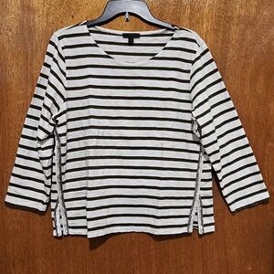 J. Crew Classic Women's Striped Top 100% Cotton Size XL